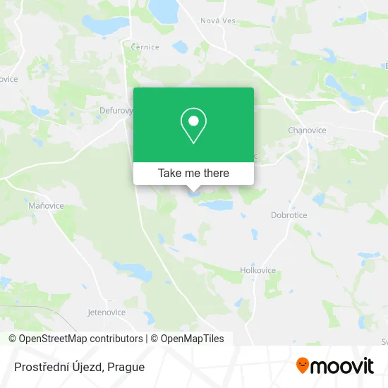 Карта Prostřední Újezd