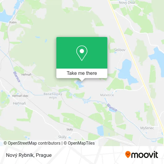 Карта Nový Rybník
