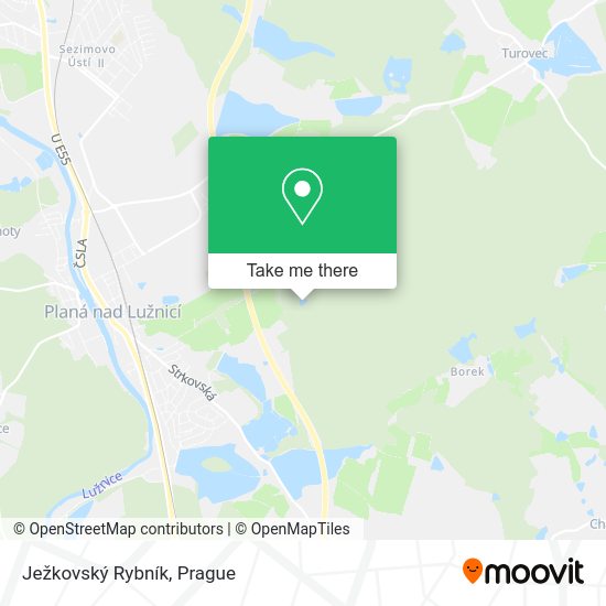 Ježkovský Rybník map