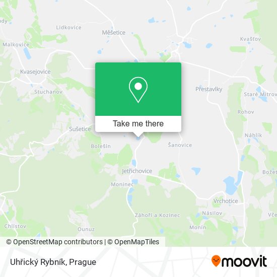 Uhřický Rybník map