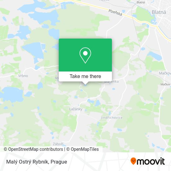 Malý Ostrý Rybník map