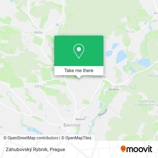 Záhubovský Rybník map