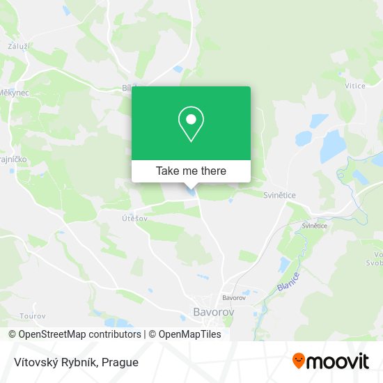 Vítovský Rybník map
