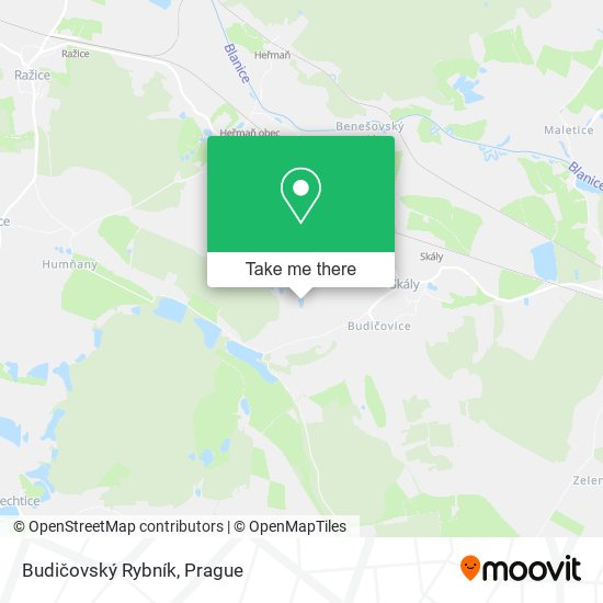 Budičovský Rybník map