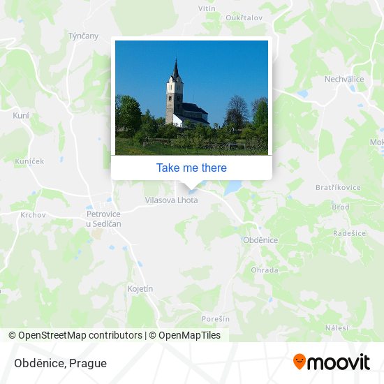 Obděnice map