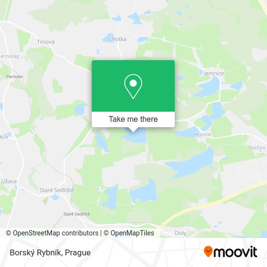 Borský Rybník map