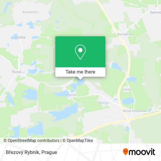 Březový Rybník map