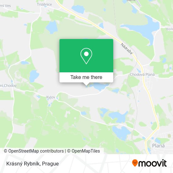 Krásný Rybník map