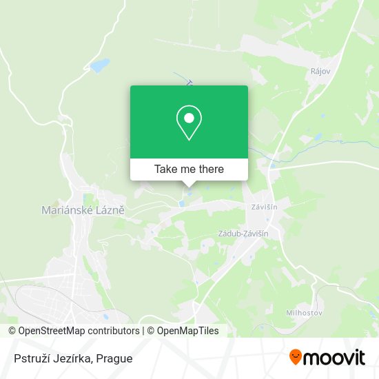 Pstruží Jezírka map