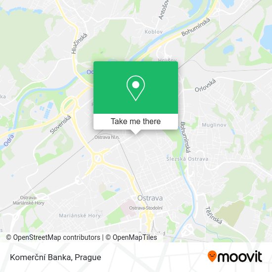 Komerční Banka map