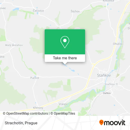 Карта Strachotín
