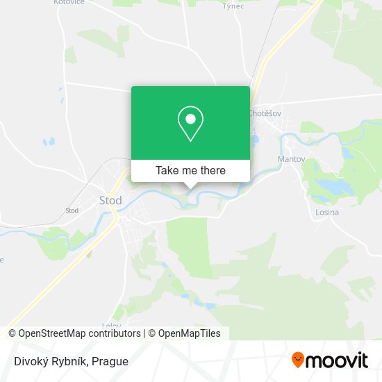 Divoký Rybník map