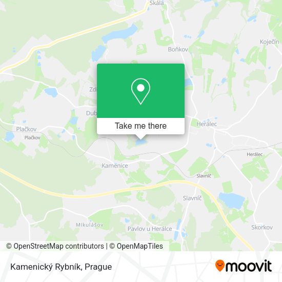 Kamenický Rybník map