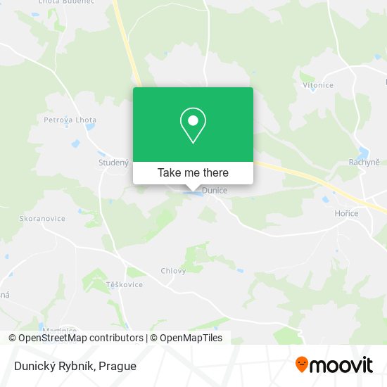 Dunický Rybník map