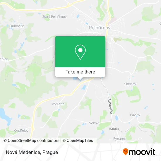 Карта Nová Medenice