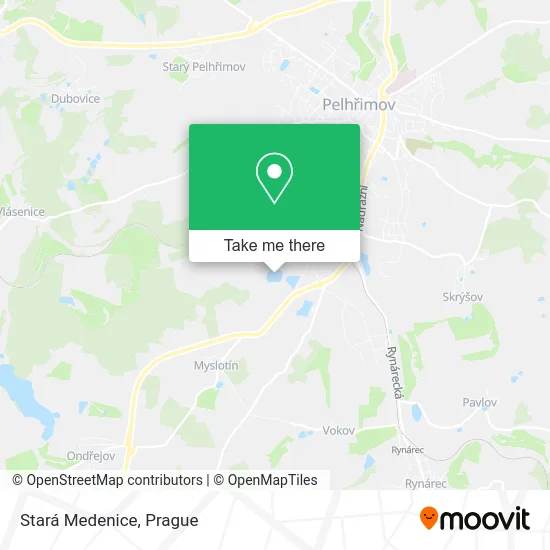 Карта Stará Medenice