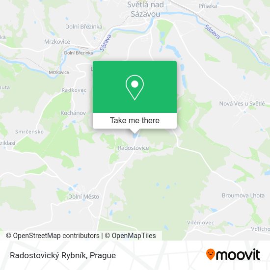 Radostovický Rybník map