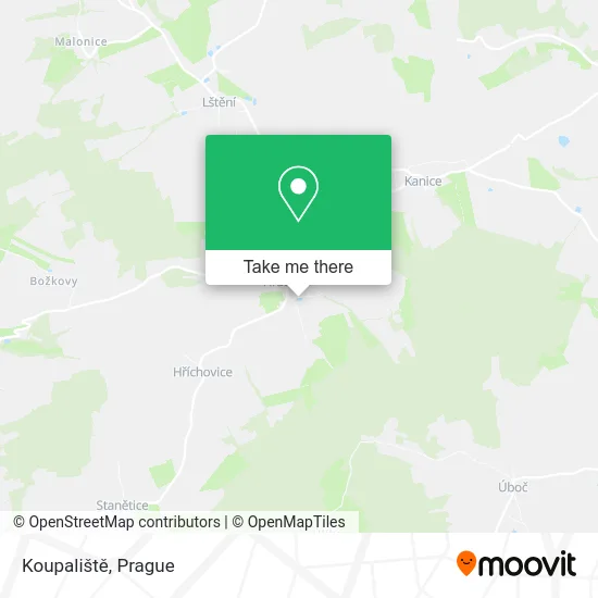 Карта Koupaliště