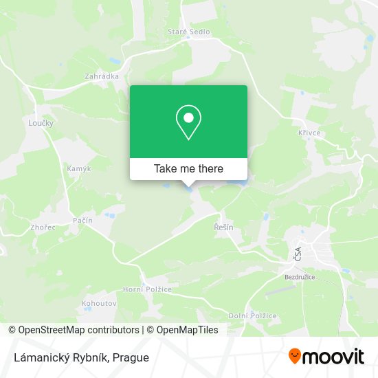 Lámanický Rybník map