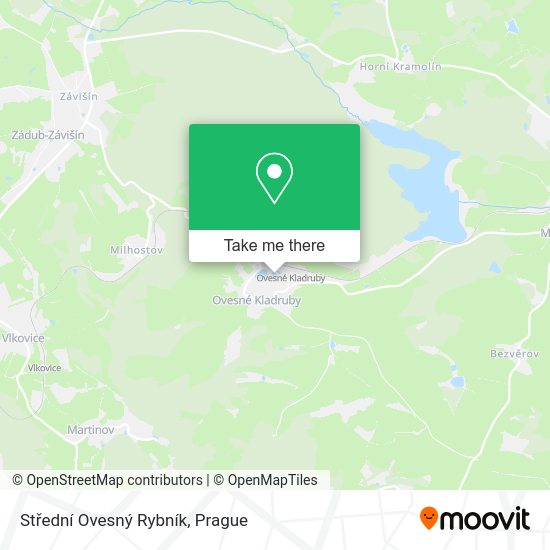 Střední Ovesný Rybník map