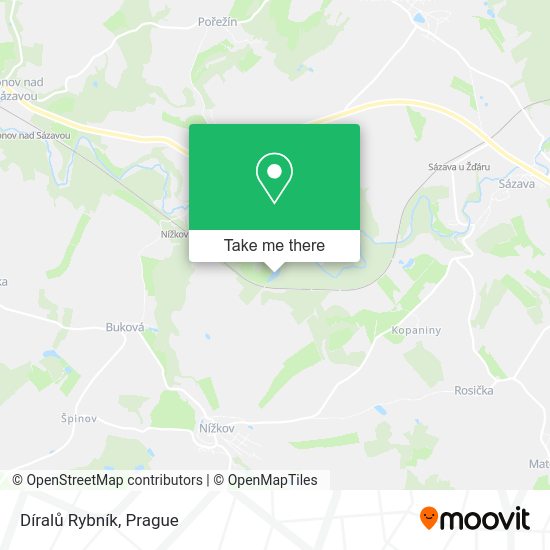 Díralů Rybník map