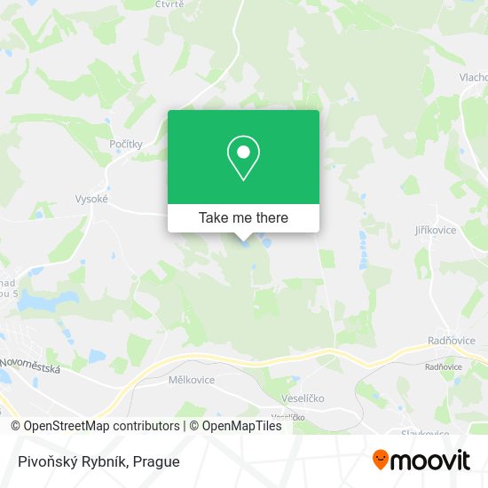 Pivoňský Rybník map