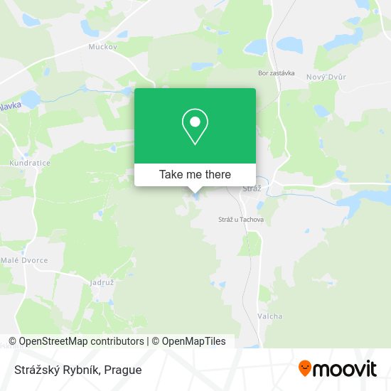 Strážský Rybník map