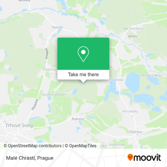 Malé Chrastí map