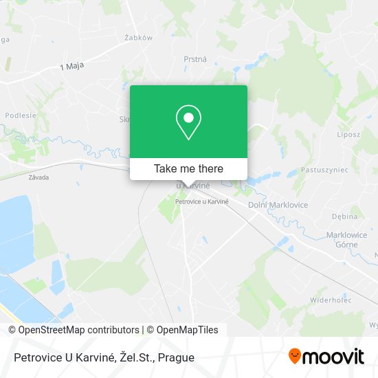Petrovice U Karviné, Žel.St. map