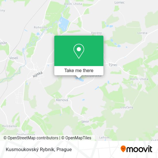 Kusmoukovský Rybník map