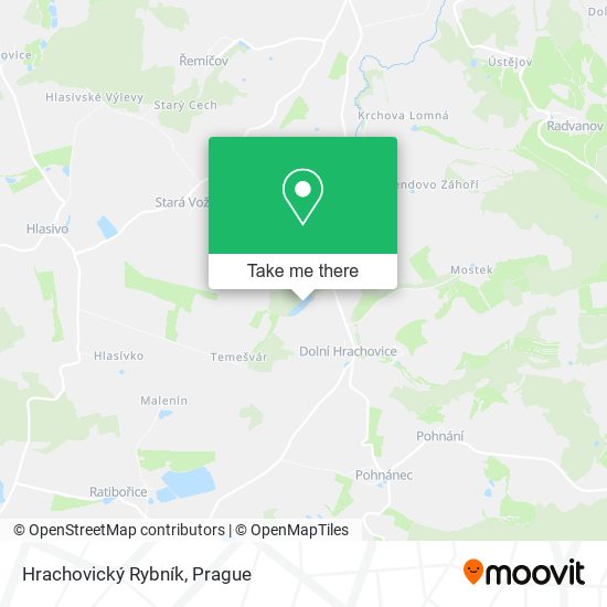 Hrachovický Rybník map
