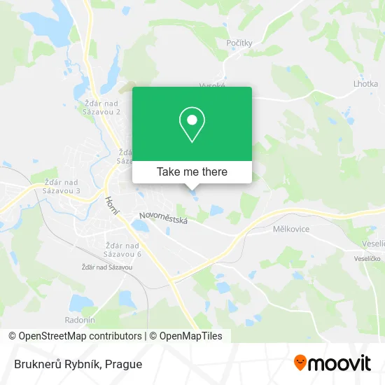 Карта Bruknerů Rybník