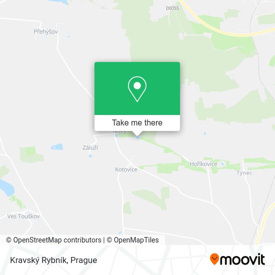 Kravský Rybník map