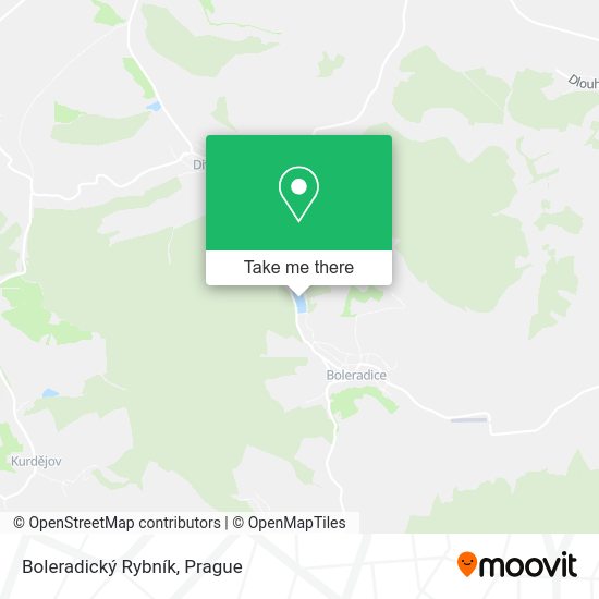 Boleradický Rybník map