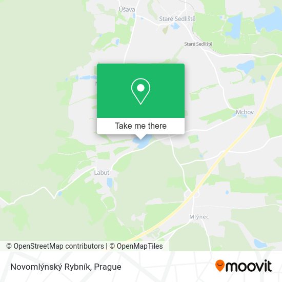 Novomlýnský Rybník map