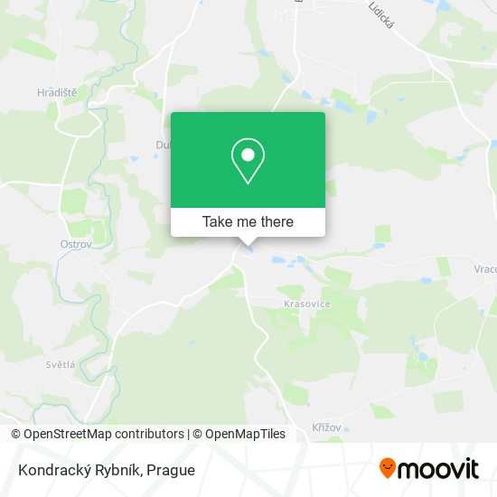 Kondracký Rybník map