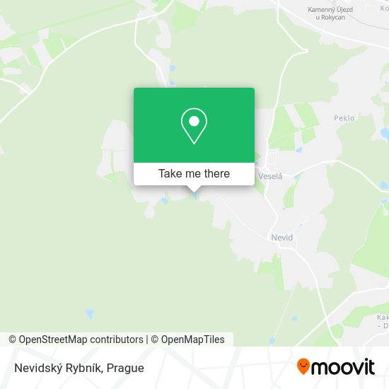 Nevidský Rybník map