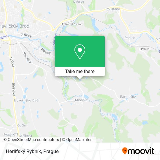Herlifský Rybník map