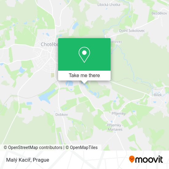 Malý Kacíř map