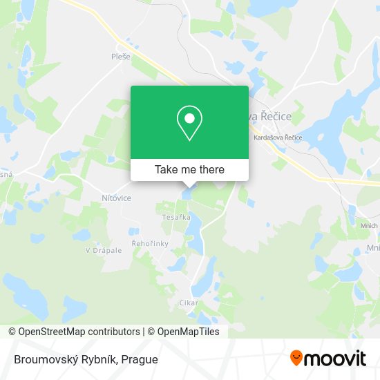 Broumovský Rybník map