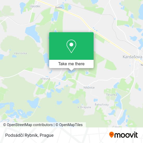 Podsádčí Rybník map