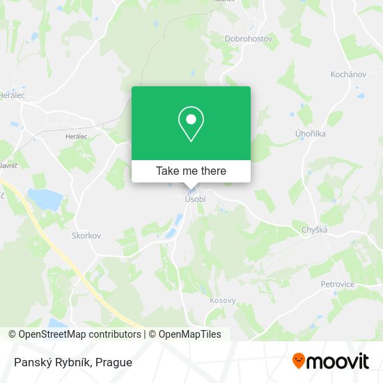 Panský Rybník map
