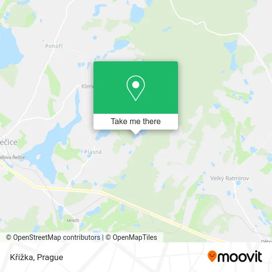 Křížka map