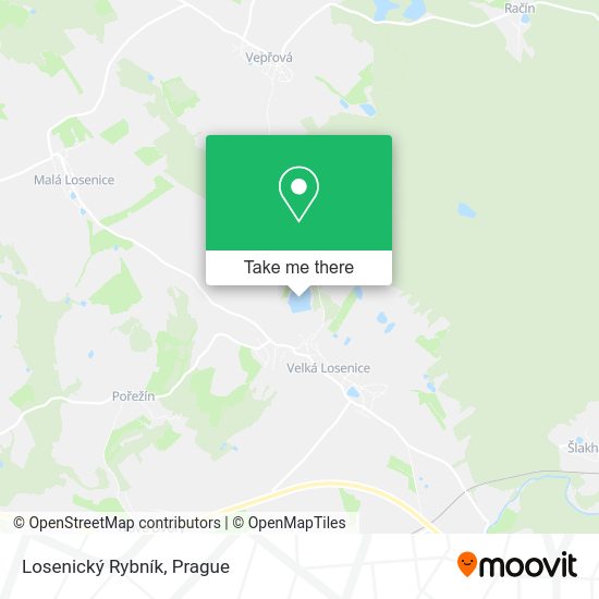 Losenický Rybník map
