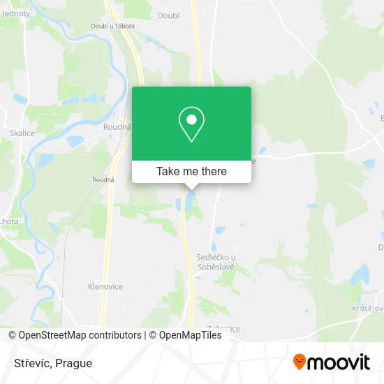 Карта Střevíc