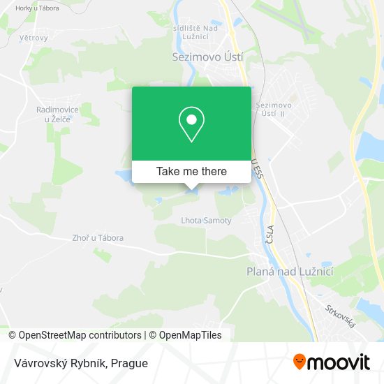 Vávrovský Rybník map