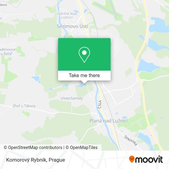 Komorový Rybník map
