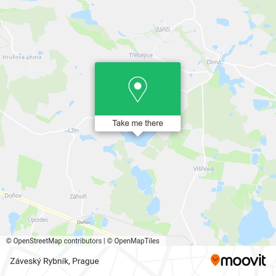Záveský Rybník map