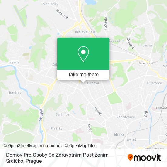 Domov Pro Osoby Se Zdravotním Postižením Srdíčko map