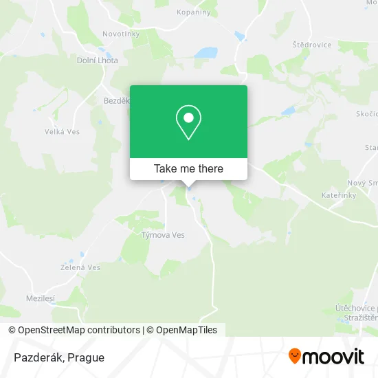 Карта Pazderák